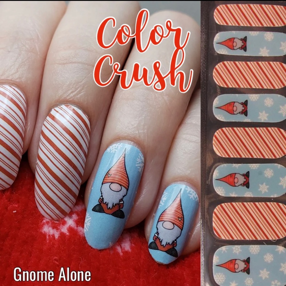 Color Crush Custom Gnome Alone nail Polish strips